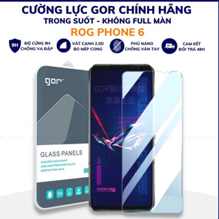 Kính cường lực không viền asus rog phone 6 trong suốt chống bám vân tay chính hãng GOR