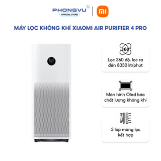  Máy Lọc Không Khí Xiaomi Air Purifier 4 Pro – Diện Tích 60m2 Màng HEPA Lọc Bụi PM2.5 Khử Mùi – Chính Hãng BH 12 Tháng 