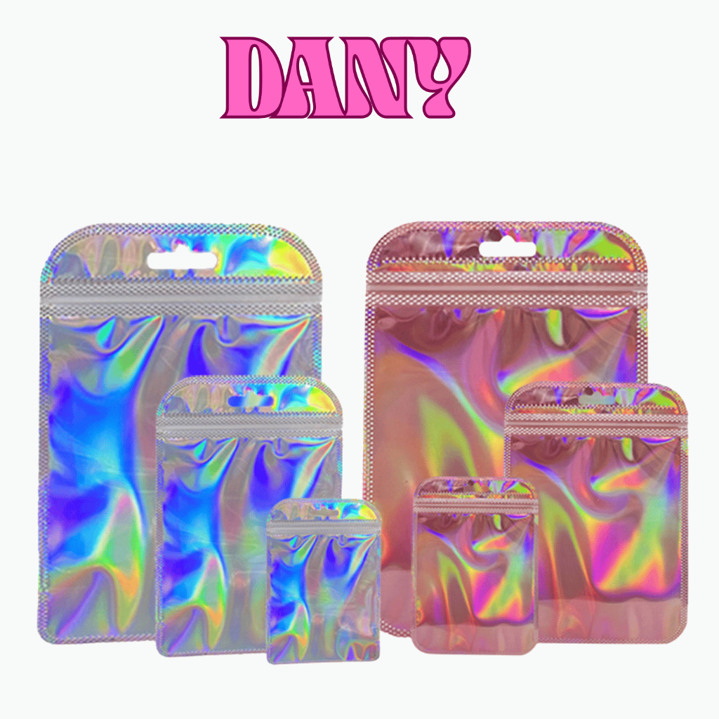 DANY COMBO 10 TÚI ZIP ĐÓNG GÓI TRANG SỨC BÔNG TAI, VÒNG TAY CÓ LỖ TREO, TÚI ĐỰNG PHỤ KIỆN TRANG SỨC ID