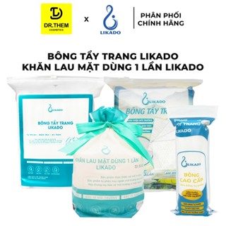 Bông Tẩy Trang Likado Túi 222 Miếng / 100 Miếng Tròn / Khăn Lau Mặt Dùng 1 Lần - Chất Liệu Cotton- Dr Thêm