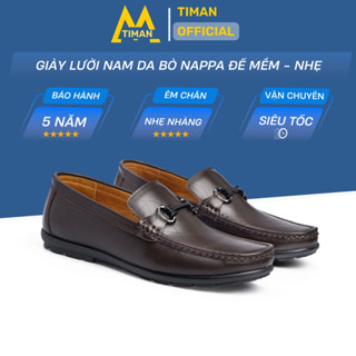  Giày lười nam Timanvn NG83 chất liệu da bò tây đẹp phong cách công sở thiết kế mọi cao cấp bh 5 năm 