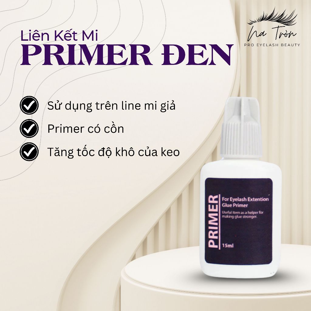 Primer Liên Kết Mi Hàn Quốc Giúp Keo Bền Hơn, Chân Nối Chắc Chắn Hơn (15ml) Dụng Cụ Nối Mi NA TRÒN