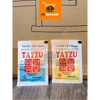 TAYZU - Xổ Giun cho Chó Mèo, Chim, Gà Vịt, Gia Súc, Gia Cầm dạng bột (Gói 4g)