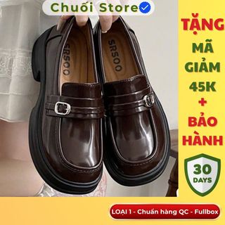 Giày oxford nữ da PU tổng hợp dệt vải đế cao su thanh lịch nhẹ nhàng dễ phối đồ