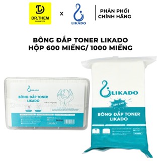 Bông Đắp Toner Likado Lotion Mask 1000 Miếng Cotton Mềm (1 Hộp)- Dr Thêm