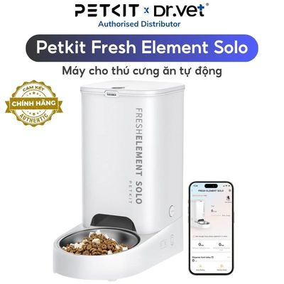 Máy ăn tự động cho mèo PETKIT Fresh Element Solo dung tích 3 lít, có app điều khiển