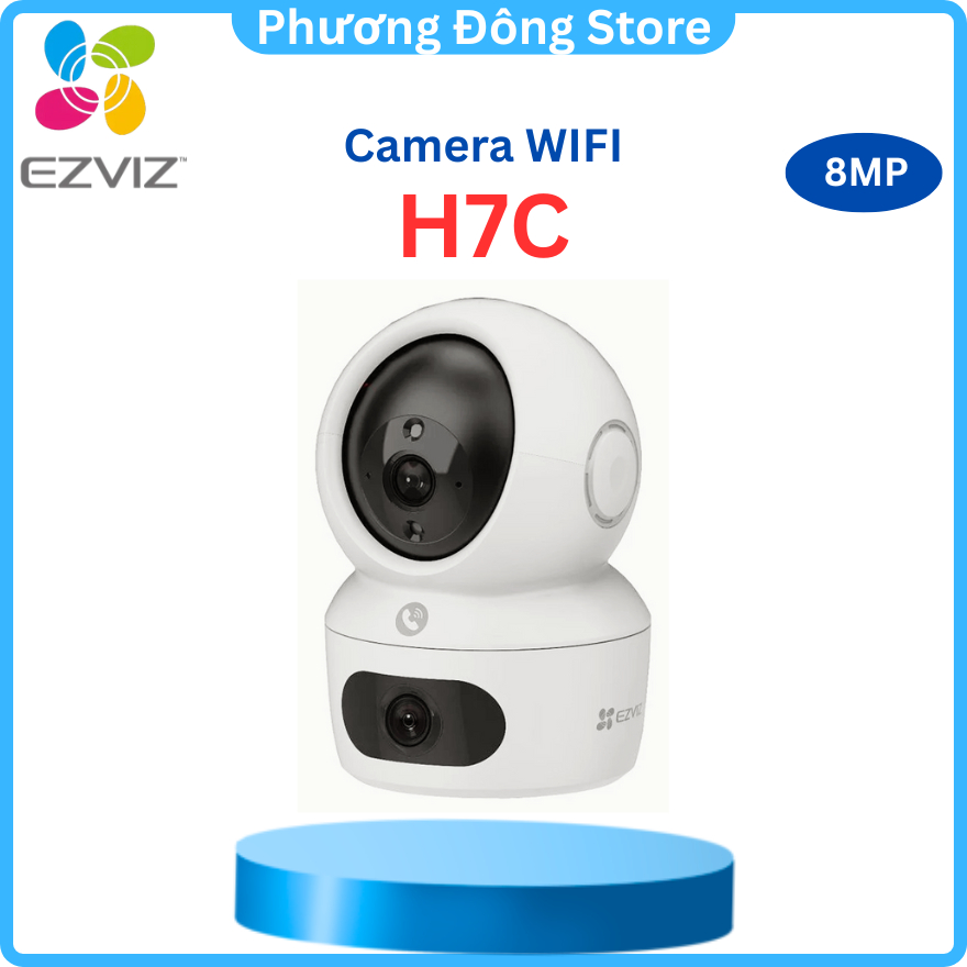 CAMERA IP WIFI EZVIZ H7C DUAL 8MP (2K+ & 2K+) ỐNG KÍNH KÉP - Có màu ban đêm + Đàm thoại 2 chiều + Ph