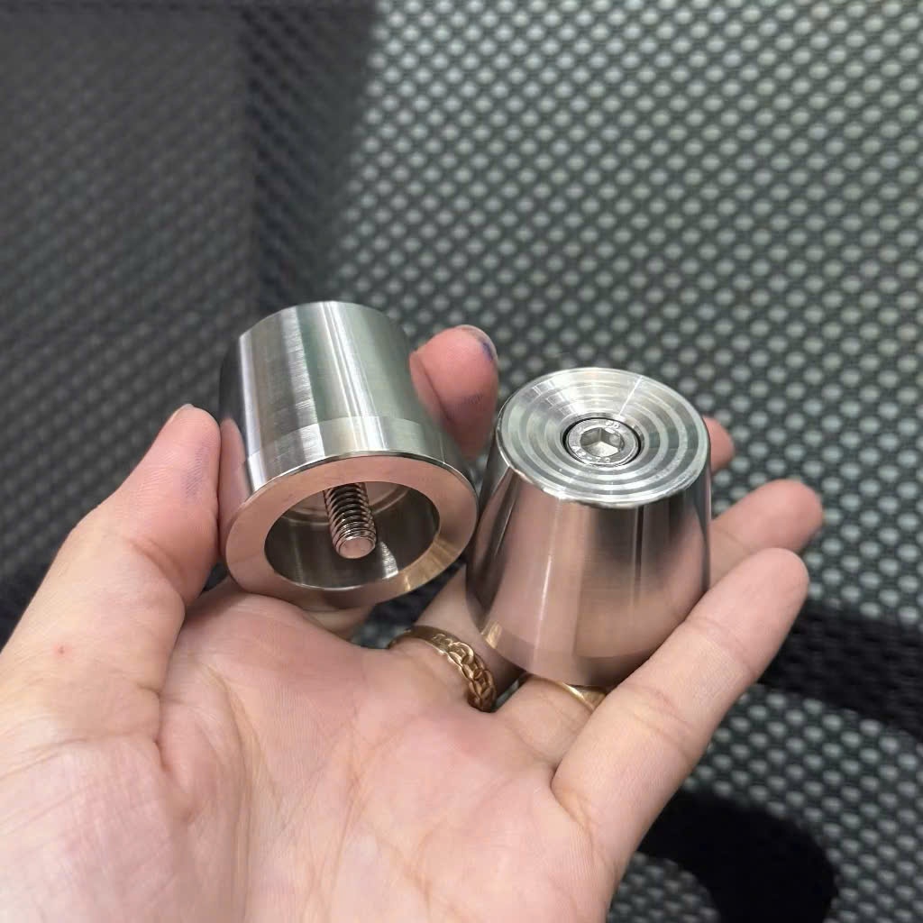 [HÌNH THẬT] Gù Tay Lái Khoét Lòng Inox 304 Gắn Cho Xe AB125i trở lên, Vario, Xe Tay Ga đời mới