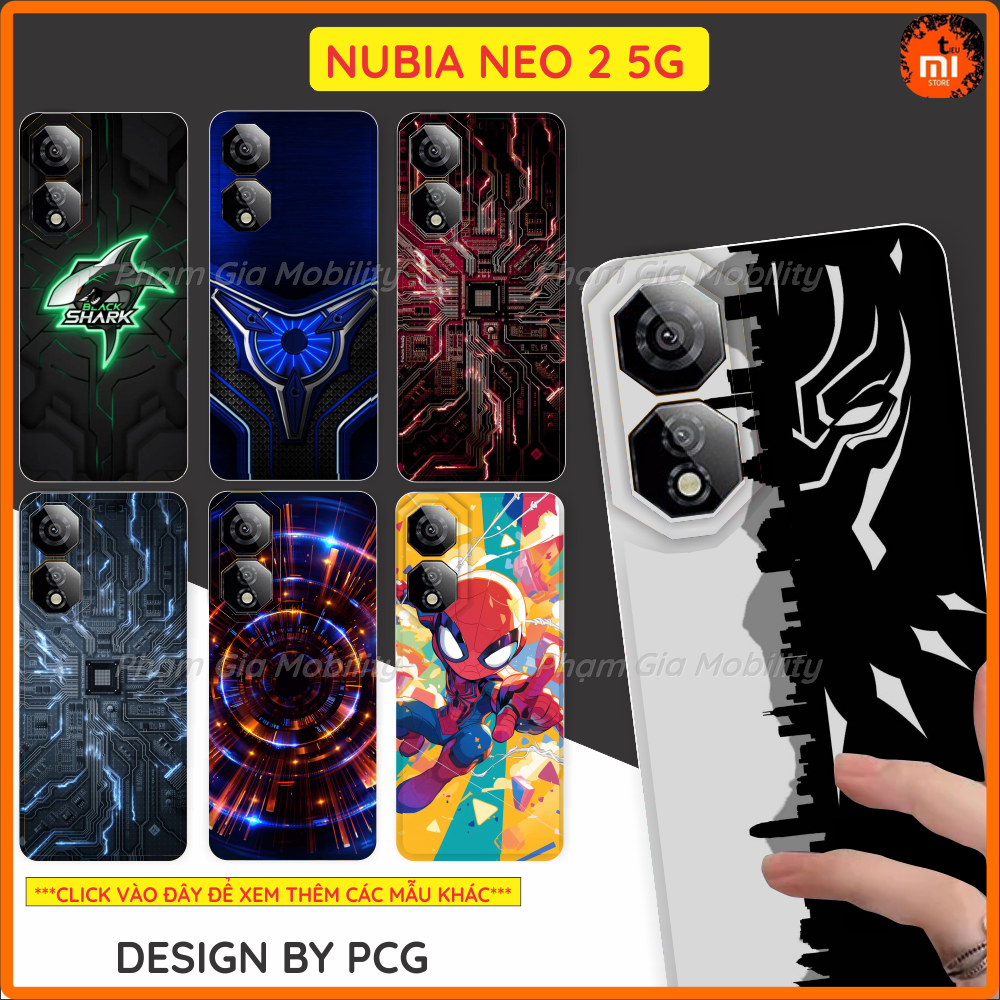 Ốp lưng dành cho ZTE Nubia Neo 2 Neo2 5G/ Neo3 3 GT dẻo trong in hình thiết kế công nghệ, chuẩn gami