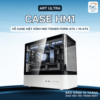  Vỏ case PC Art Ultra HM1 thùng máy tính form ATX   M-ATX mid tower độc đáo gaming chính hãng bảo hành 12 tháng 