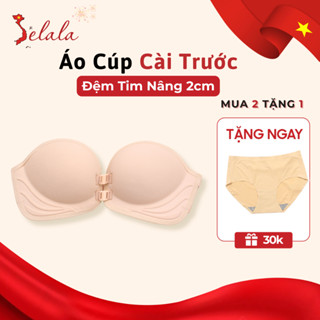 Áo Ngực Không Dây Cài Trước Selala Chống Tụt Không Gọng Đệm Bàn Tay 3D SE12