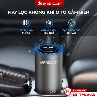 Máy Lọc Không Khí Ô Tô MEDICAR Khử Mùi Hôi Hiệu Quả, Tạo Ion Âm Diệt Khuẩn Và Lọc Bụi Mịn 2.5pm