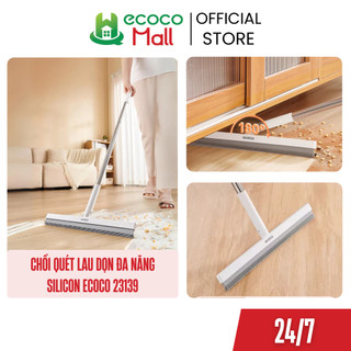  Cây lau kính ECOCO silicon thế hệ mới Chổi gạt sàn gạt nước xoay 180 độ cán dài đa năng 23139 