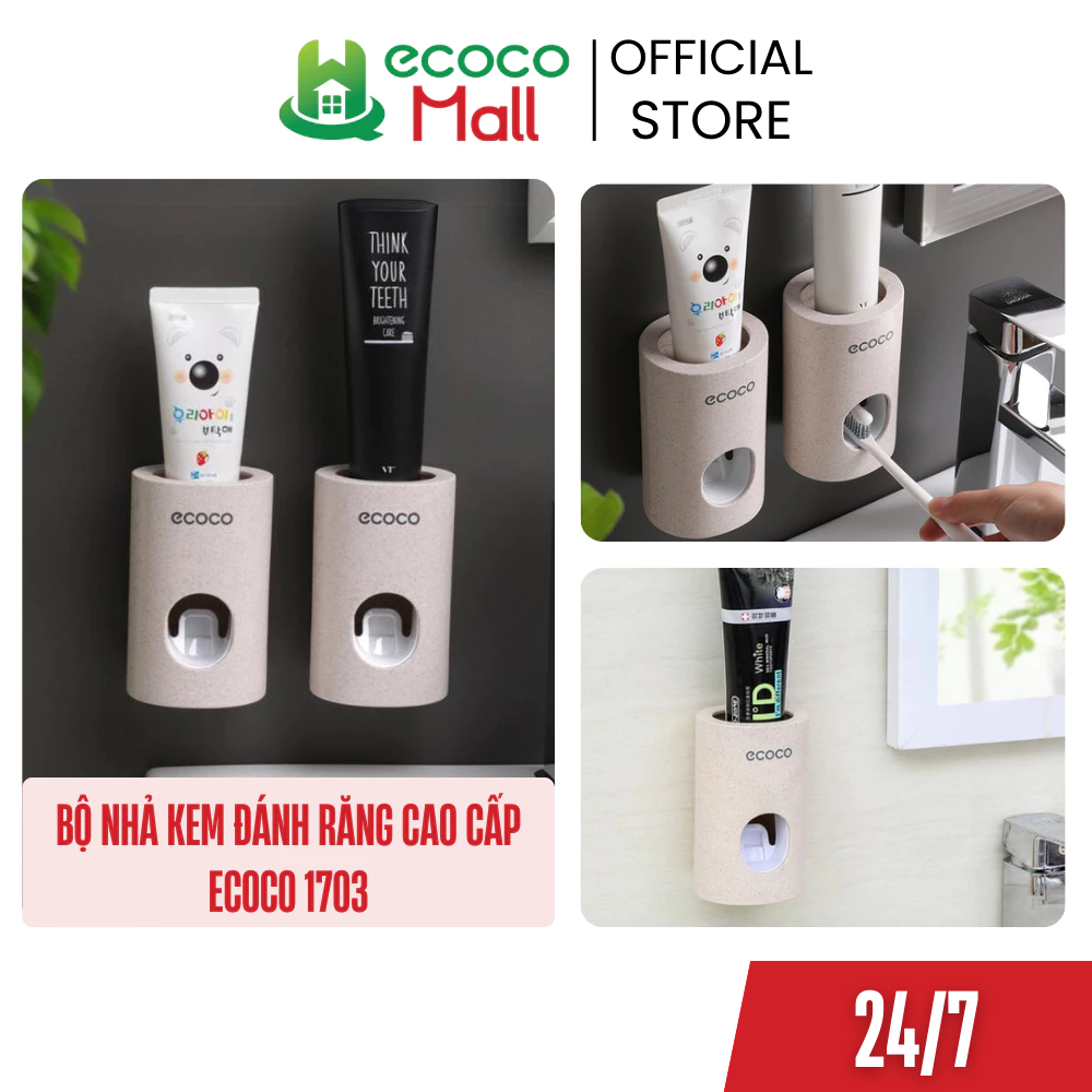 Bộ nhả kem đánh răng ECOCO cao cấp 1703 QH's