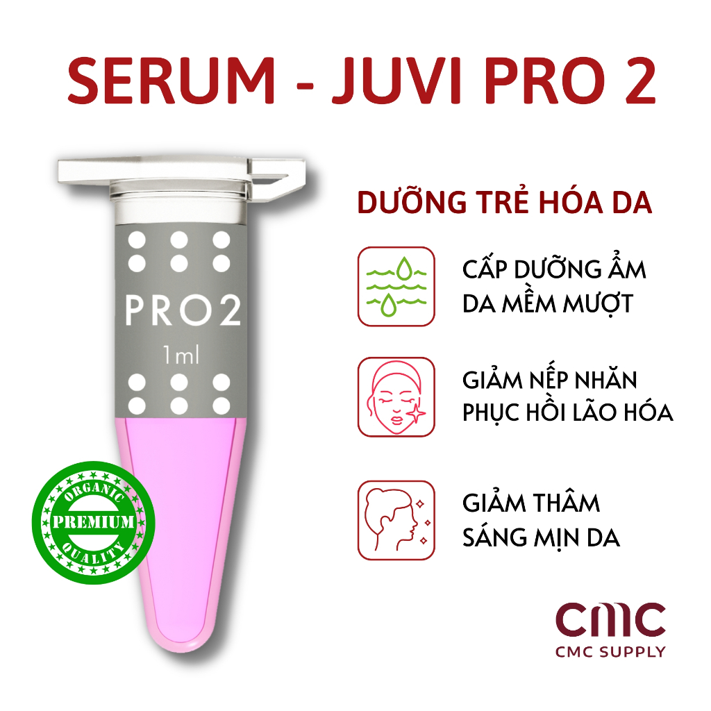 Serum Juvi Pro 2 tinh chất tế bào gốc dưỡng trẻ hóa, làm lành tổn thương Da CMC Beauty