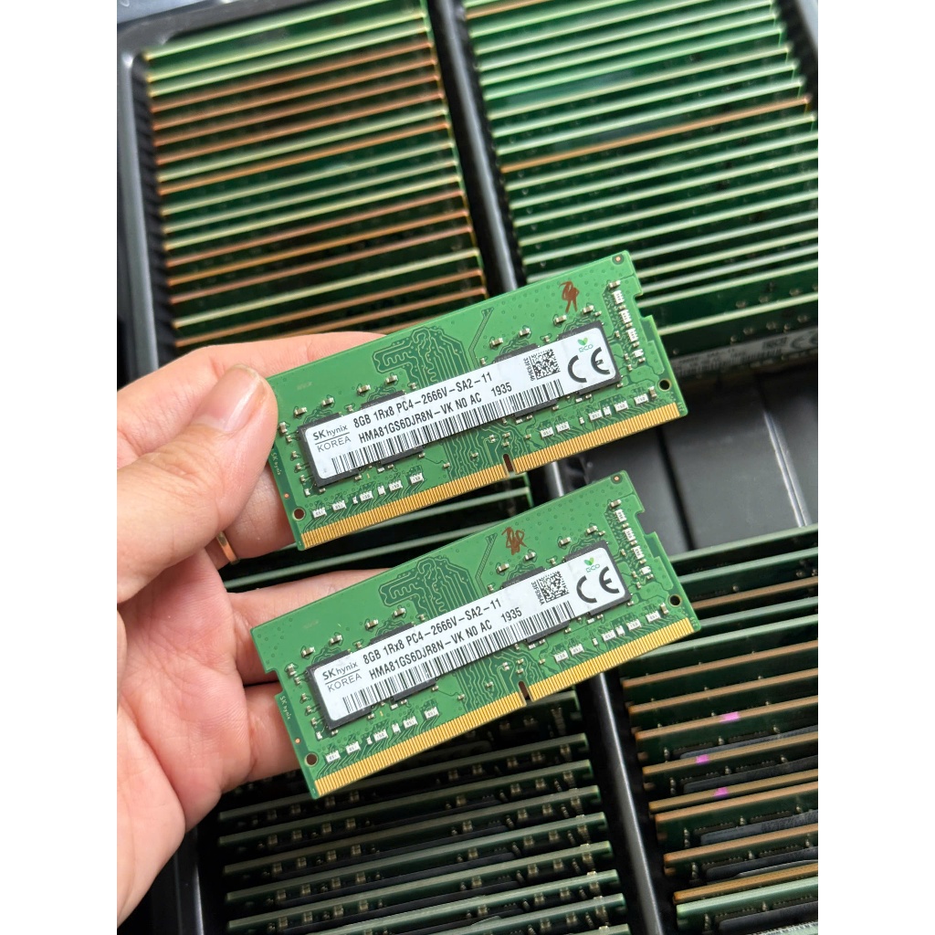 Ram Laptop DDR4 PC4 8GB / 16GB  Bus 2133 / 2400 / 2666 / 3200Mhz Đẹp 99% Bảo hành 5 năm
