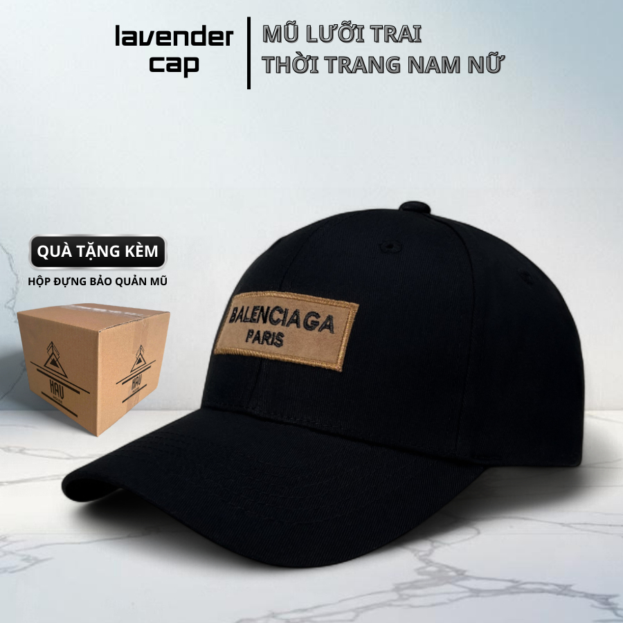 Nón mũ lưỡi trai thời trang hàng hiệu Balenciaga Paris đen free size dành cho cả nam và nữ siêu đẹp