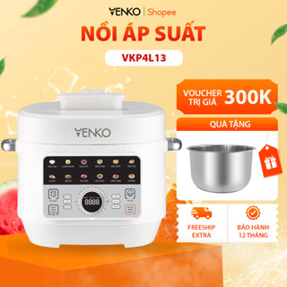  Nồi áp suất Venkp VKP4L13 Dung tích 4L 13 Chế độ nấu Lòng INOX Nồi áp suất điện từ  nồi hầm ninh nấu chậm 