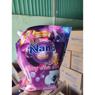  Nước giặt xả sinh học cao cấp 3in1 NANO GOLD 3 lít hương nước hoa đậm đặc thơm suốt cả ngày 
