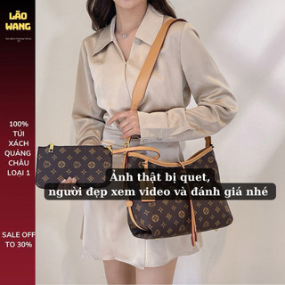  Túi Xách Nữ Da Dáng Ca-Van Size 30cm Lớn Kèm Ví Nhỏ Cầm Tay Tiện Dụng 