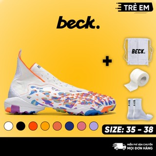 Giày Bóng Đá  Trẻ Em Predator Freak+  Không Dây SOCCER BECK, Đế Đinh TF, Bám Sân, Các Màu Sắc, Sân Cỏ Nhân Tạo