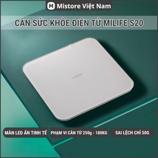 Cân sức khỏe điện tử miLife S20 hỗ trợ đến 180Kg