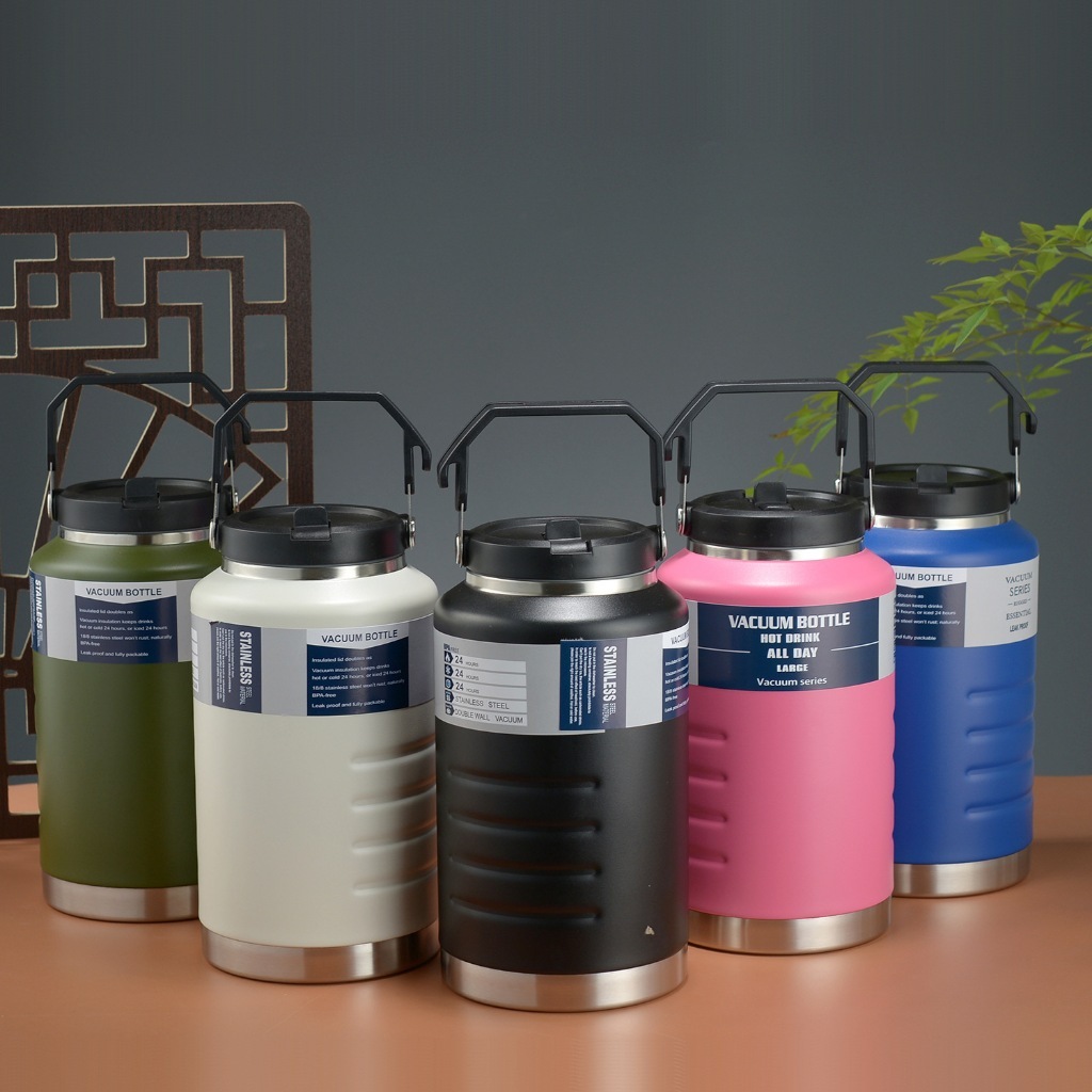 BÌNH GIỮ NHIỆT CÓ ỐNG HÚT DUNG TÍCH 1500ML,2000ML INOX 304 MIỆNG RỘNG GIỮ NHIỆT TỐT