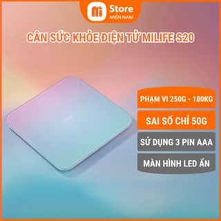 Cân sức khỏe smart scale miLife S20 chịu tải 180Kg