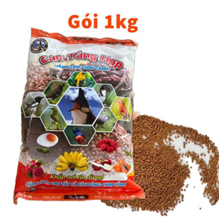  Cám chim tổng hợp Lão Đại gói 1kg 500gr - Cám chim chào mào chòe mi khướu cám tổng hợp cho chim 