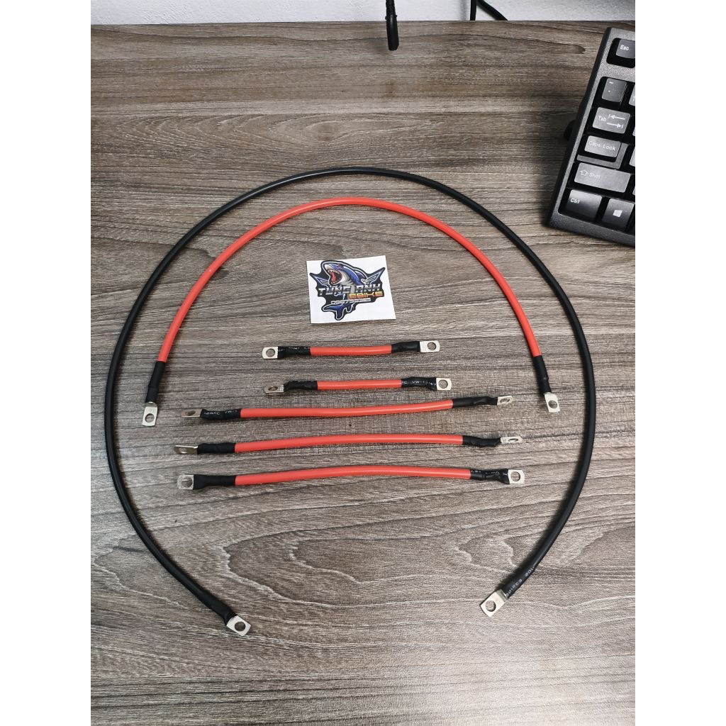 Combo dây đấu bình ắc quy AWG 8-10 chịu tải, chịu nhiệt cao dành cho xe điện