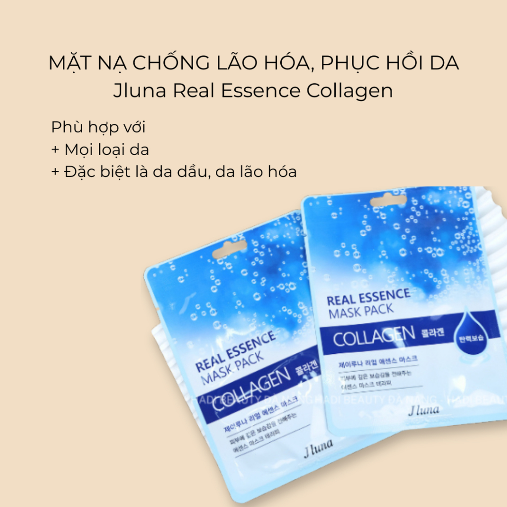 [QUÀ TẶNG] Mặt Nạ Jluna Real Essence Collagen Mask Pack Giao Ngẫu Nhiên (T5/2027)