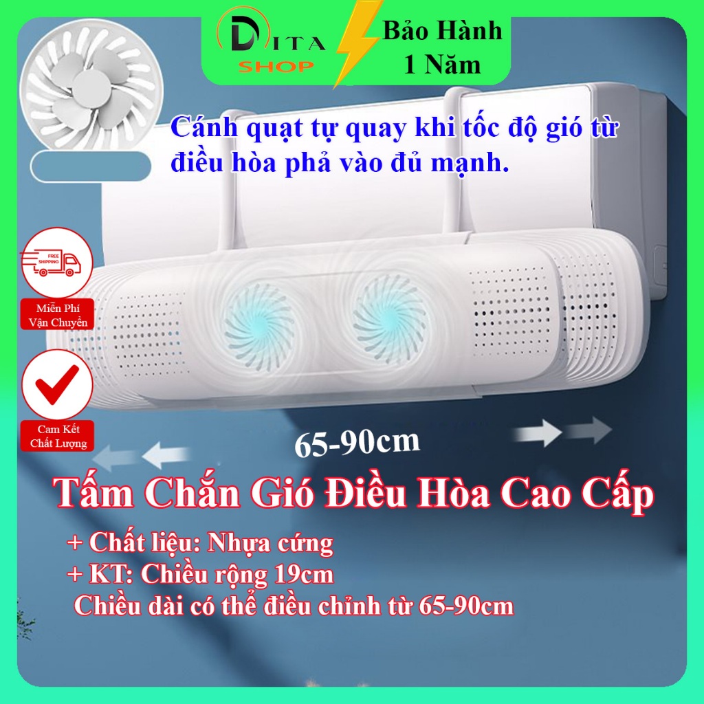 Tấm chắn gió điều hòa, chuyển hướng gió - Chắn gió máy lạnh thổi trực tiếp vào người, dễ lắp đặt