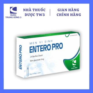 [TW3] Men Vi SInh Entero Pro- Cung Cấp 2 Tỷ Lợi Khuẩn Và Kẽm (Hộp 20 Ống)