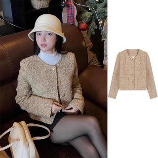  【 -QC loại 1-Ảnh Thật  Áo Dạ Tweed Màu Nâu Đồng Kiểu Mới ,Hàng Đẹp Đứng From ,Áo dạ Tweed Nữ QCCC 