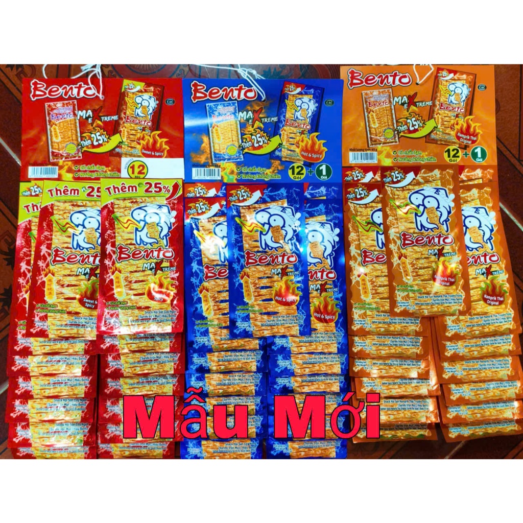 [ MIX 3 MÀU ] COMBO 3 DÂY 13 GÓI MỰC BENTO ( CAM +XANH + ĐỎ)