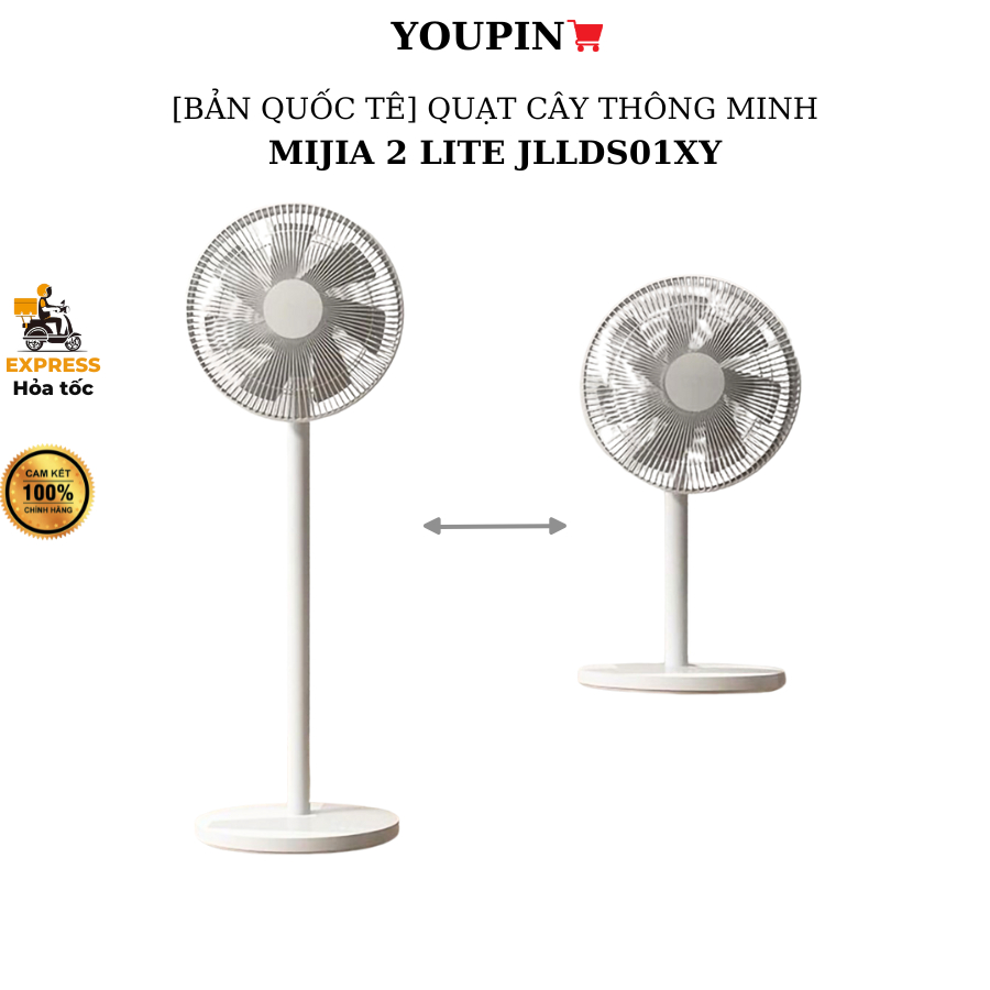 [Bản quốc tế] Quạt cây thông minh Mijia Fan 2 Lite JLLDS01XY kết nối app Mihome, thu gọn - BH 6 thán
