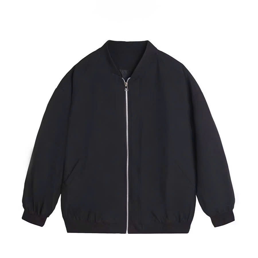 Áo khoác bomber dù hai lớp nam nữ tráng bạc trượt nước