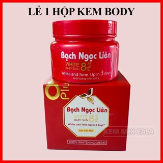 (chính hãng) Kem dưỡng body Bạch Ngọc Liên đỏ White Baby Skin 8 plus chuyên dùng cho body  hủ 150g