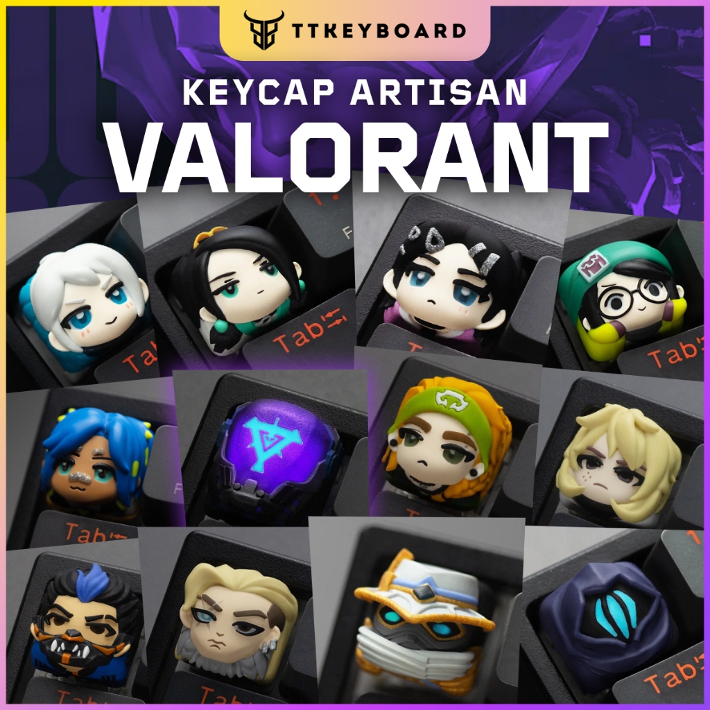 [Hỏa Tốc] Keycap Artisan Valorant Killjoy Jett Sage Phoenix Omen - Chính Hãng Lobo - TTKeyboard