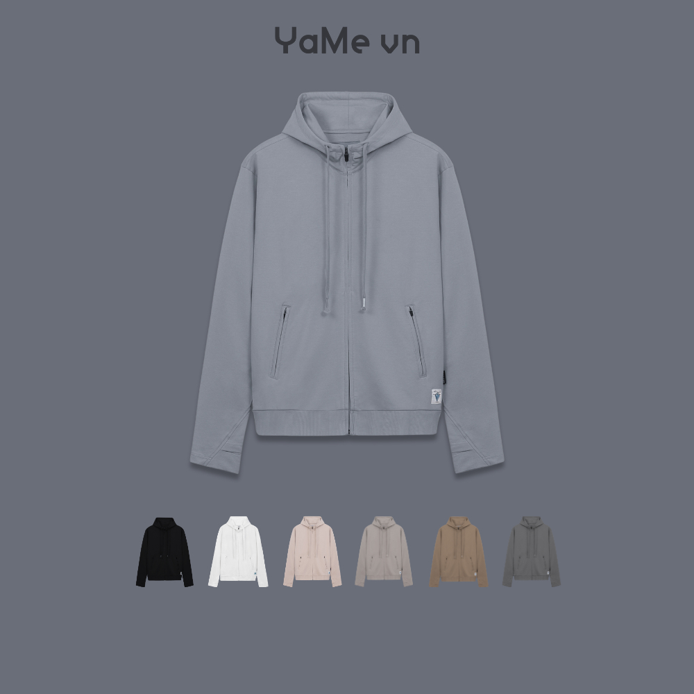 Áo Khoác Hoodie Zipper Nam Nữ Thoáng Mát Đơn Giản Thời Trang Thương Hiệu Y2010 Cool Touch 02 22608 |YaMe|