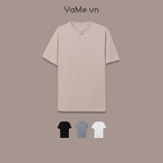 Áo Thun Nam  Trơn Đơn Giản Tay Ngắn Cotton Thoáng Mát Thương Hiệu Y2010 Cool Touch 07 22751 |YaMe|