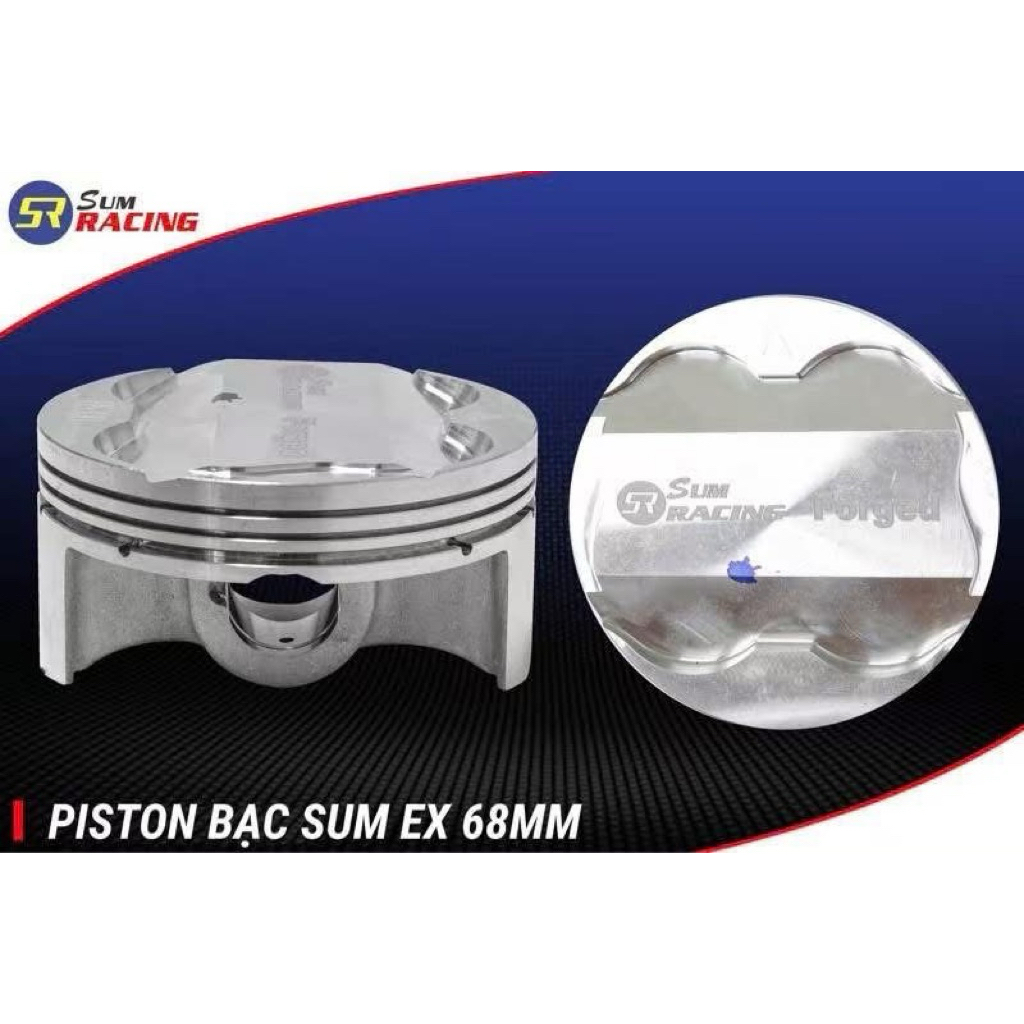 Trái piston nén SUM RACING 68 dành cho Exciter 135, Exciter 150