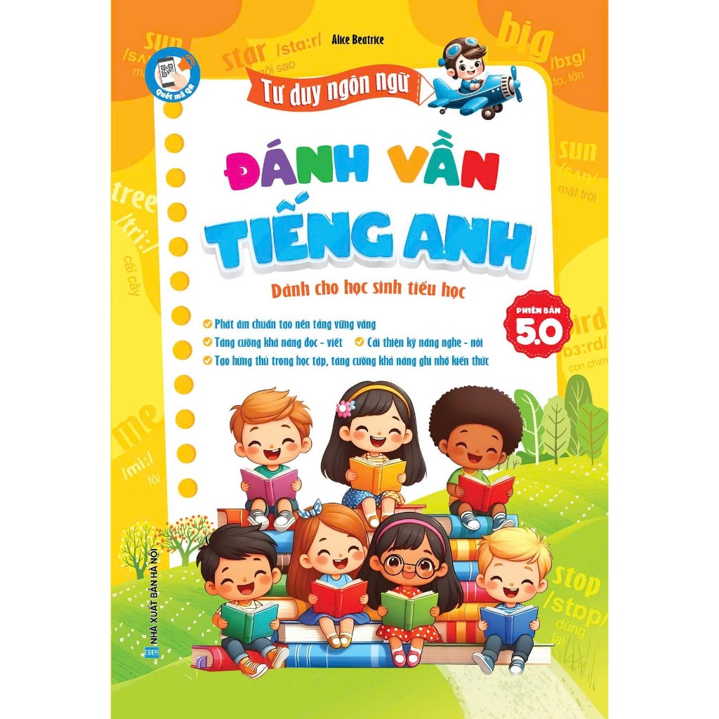 Sách -Tư duy ngôn ngữ - Đánh vần tiếng Anh (Phiên bản 5.0) Dành cho học sinh Tiểu học