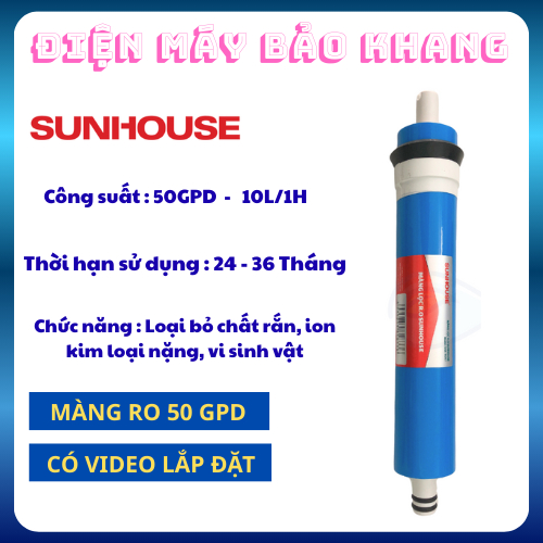 Màng lọc RO Sunhouse Màng số 4 Ultra 75 GPD