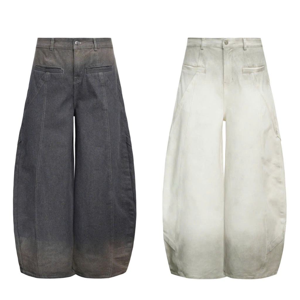 ZBM - Quần Jeans wash ống rộng, quần bò wash màu unisex ống cong cao Cấp | BigBuy360 - bigbuy360.vn