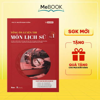 Tổng ôn lịch sử 12 chương trình mới, sách ôn thi thpt quốc gia 2025 , luyện thi đánh giá năng lực | Me Book