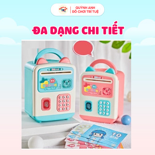 Đồ Chơi Két sắt mini thông minh mở bằng mật khẩu vân tay mô phỏng gương mặt cỡ lớn,két sắt cho bé