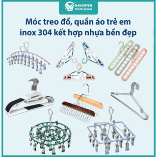  Móc treo đồ móc quần áo đa năng kết hợp nhựa bền đẹp phơi đồ lót tất vớ tiện dụng 
