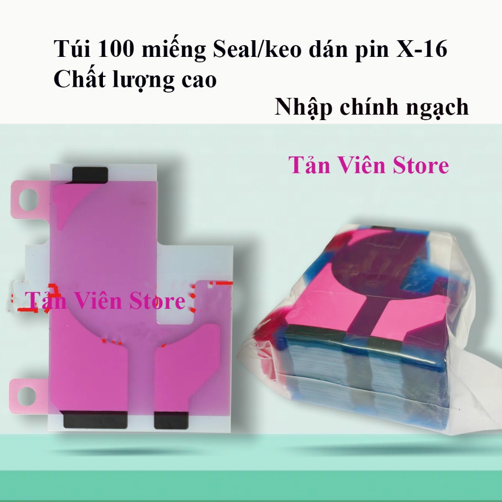 Túi 100 Miếng Keo Dán Pin X-16 – Seal Keo Dán Pin Điện Thoại, Chất Lượng Cao