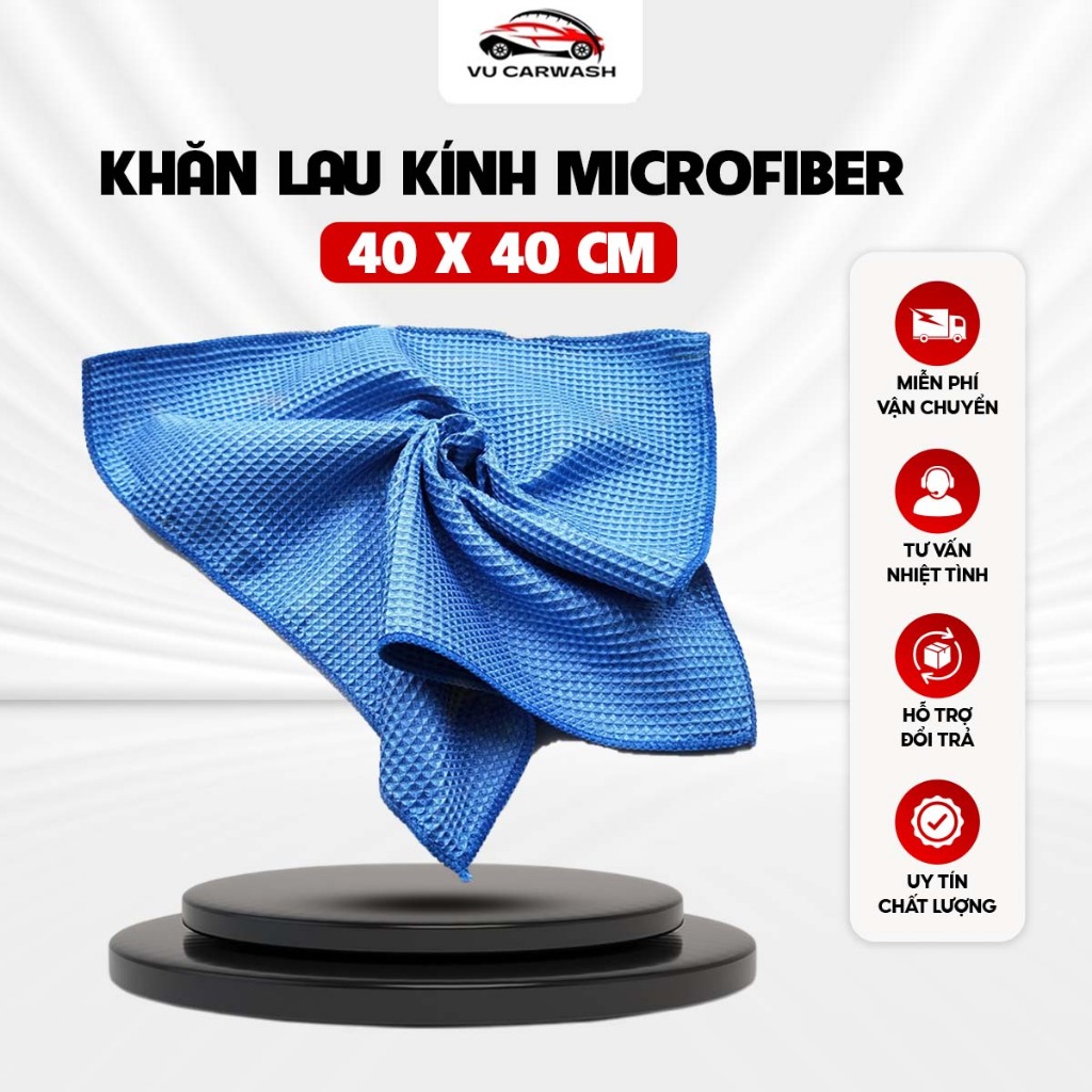 Khăn lau ô tô dạng lưới dứa, khăn lau kính ô tô, khăn lau xe ô tô sợi nhỏ tổ ong, khăn lau xe ô tô 4